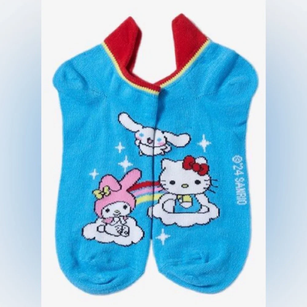 New Hello Kitty Ankle Socks- 3 pairs